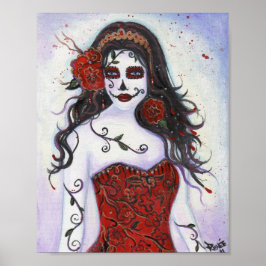 Loretta Day of the dead poster av Renee Lavoie