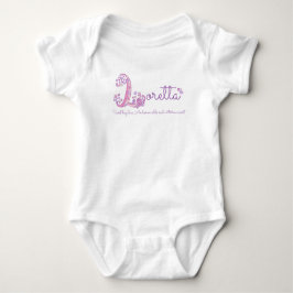 Loretta Flickor med namn betyder brev L monogramsk T Shirt