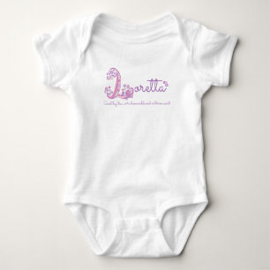 Loretta Flickor med namn betyder brev L monogramsk T Shirt