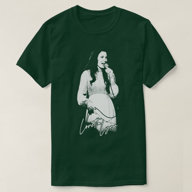 Loretta Lynn 70:e Stil Land Fläkt Design 1 T Shirt (Design framsida)
