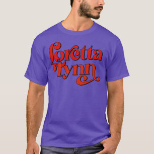 Loretta Lynn 70-talets Stil Land Fläkt Design T Shirt