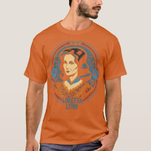 Loretta Lynn Retro Stil Land Fläkt Design 2 T Shirt