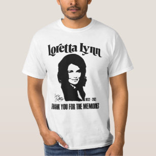 Loretta Lynn Rip 1932 2022 Tack för minnet T Shirt