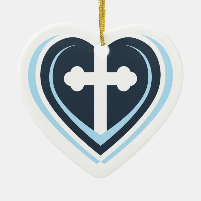 Loretto före detta studenskaprydnad julgransprydnad keramik (Framsidan)