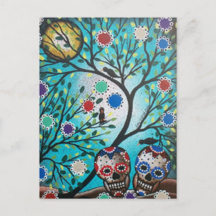 Lori Everett_ Day of the dead_Mexican_Döskallars_D Vykort
