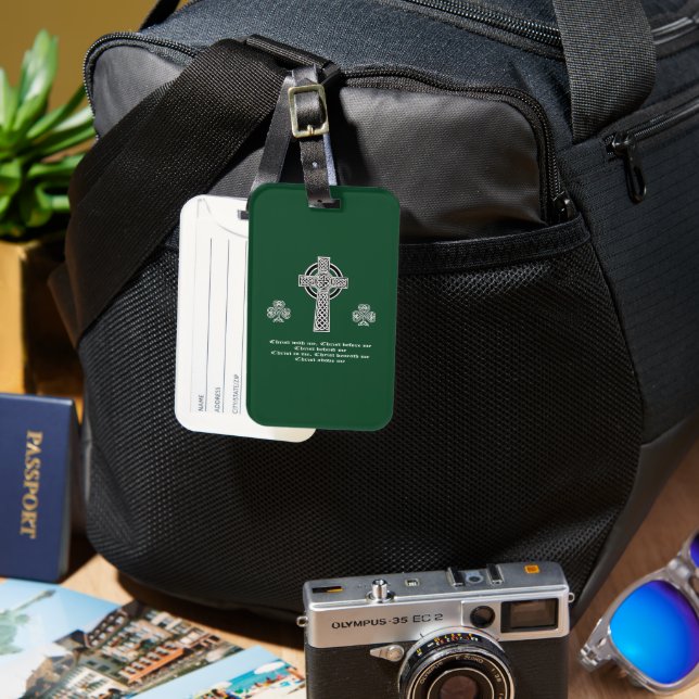 Lorica Saint patrick Prayer (kort) Bagagebricka (Framsida & Baksida)
