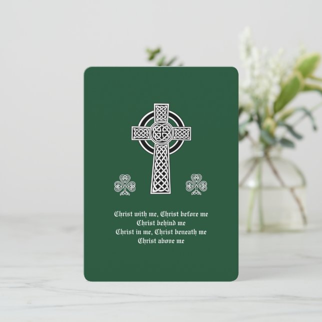 Lorica Saint patrick Prayer (kort) Julkort (Stående Fram)