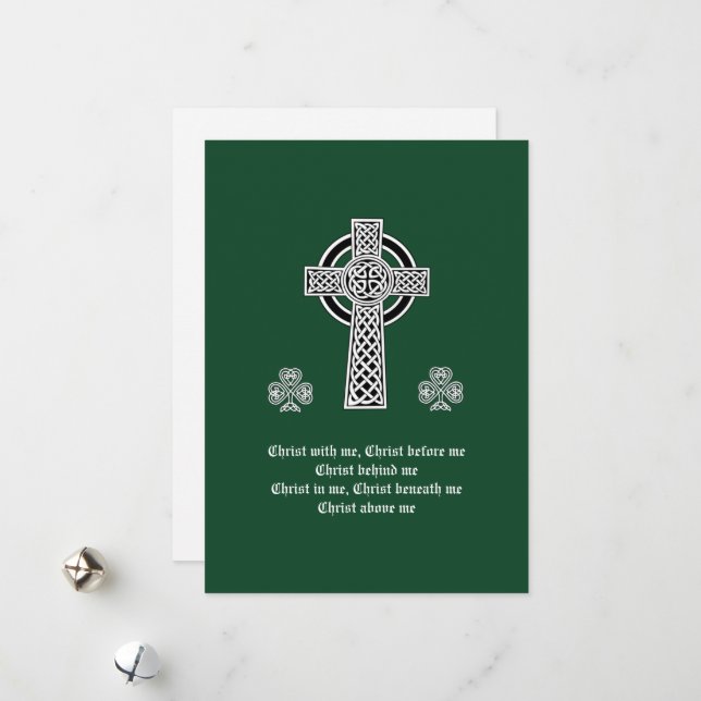 Lorica Saint patrick Prayer (kort) Julkort (Fram/Back In Situ)