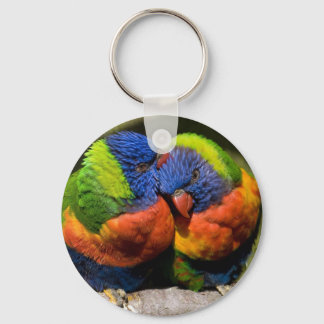 Lorikeets i Kärlek Nyckelring