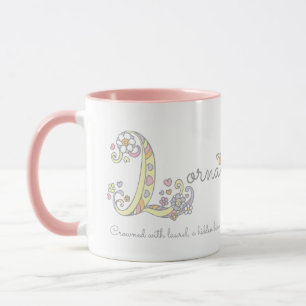 Lorna brev L känd menande monogrammugg Mugg