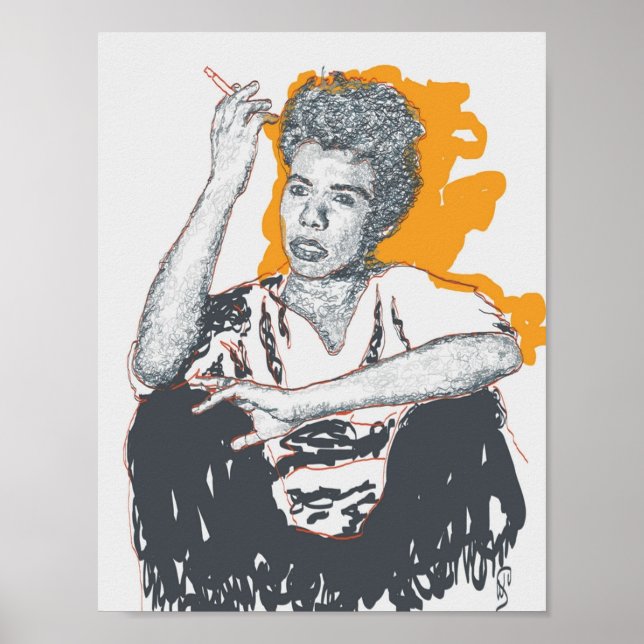 Lorraine Hansberry Young Giabled Black Poster (Framsidan)