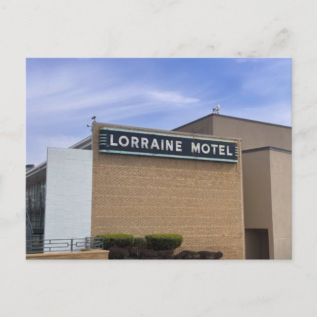 Lorraine Motel-skylt Vykort (Framsida)