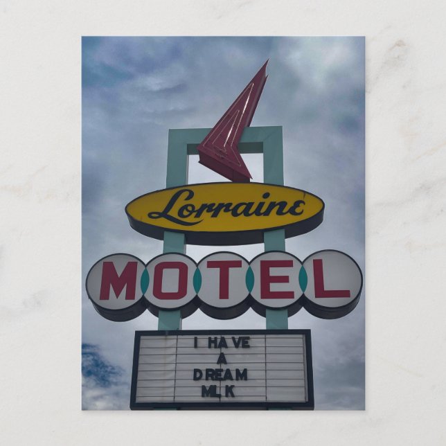 Lorraine Motel-skylt Vykort (Framsida)