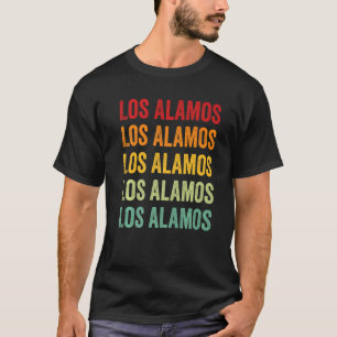 Los Alamos County New mexico Rainbow Text T Shirt