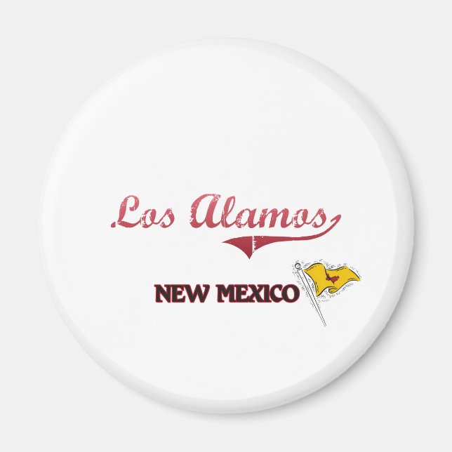 Los Alamos New mexico City Classic Magnet (Framsidan)