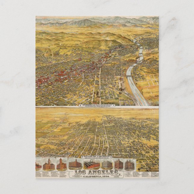Los Angeles, 1894 Vykort (Framsida)