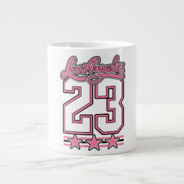 Los Angeles 23 Rosa Estetisk Kaffemug Jumbo Mugg
