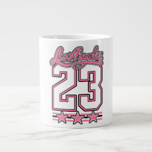 Los Angeles 23 Rosa Estetisk Kaffemug Jumbo Mugg
