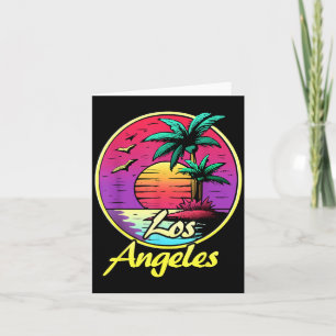Los Angeles 80-tal Palm Solnedgång Trocal Beach So Kort