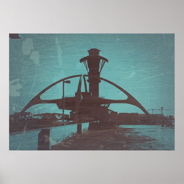 Los Angeles Airport LAX Poster (Framsidan)