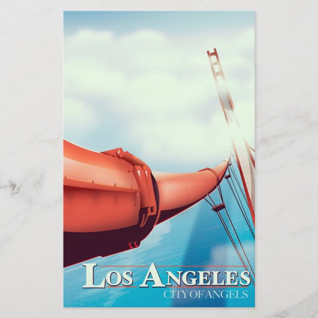 Los Angeles "Änglar stad" poster. Brevpapper (Framsida)