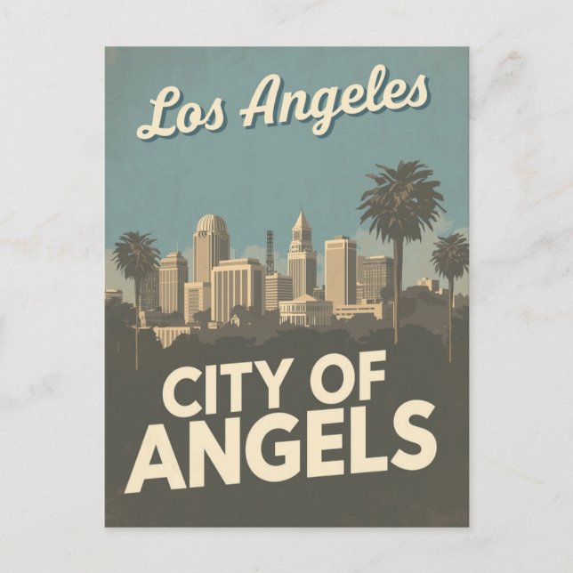 Los Angeles Änglarnas Stad Vykort (Framsida)