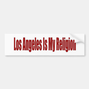Los Angeles är min religion Bildekal