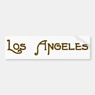 Los Angeles Art Deco Logotyp Bumper Sticker Bildekal