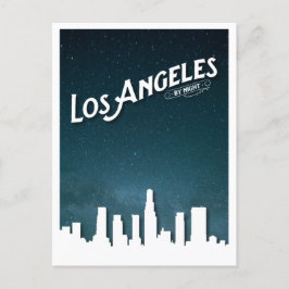 Los Angeles av Night Skyline - Los Angeles, Ca Helg Vykort