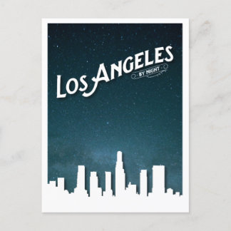 Los Angeles av Night Skyline - Los Angeles, Ca Helg Vykort