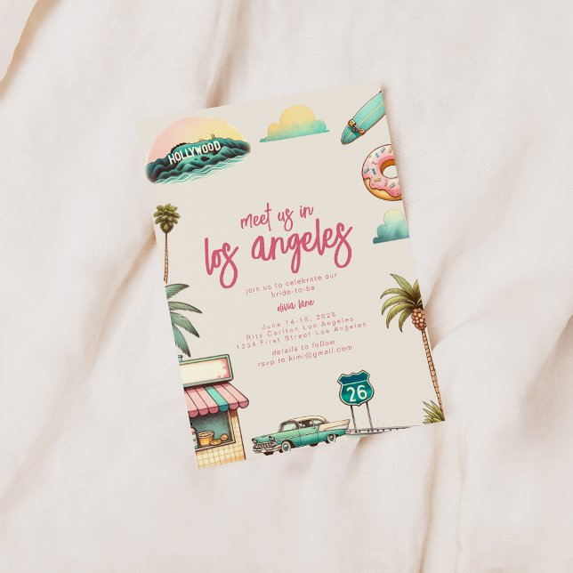 Los Angeles Bachelorette Party Inbjudan (Skapare uppladdad)