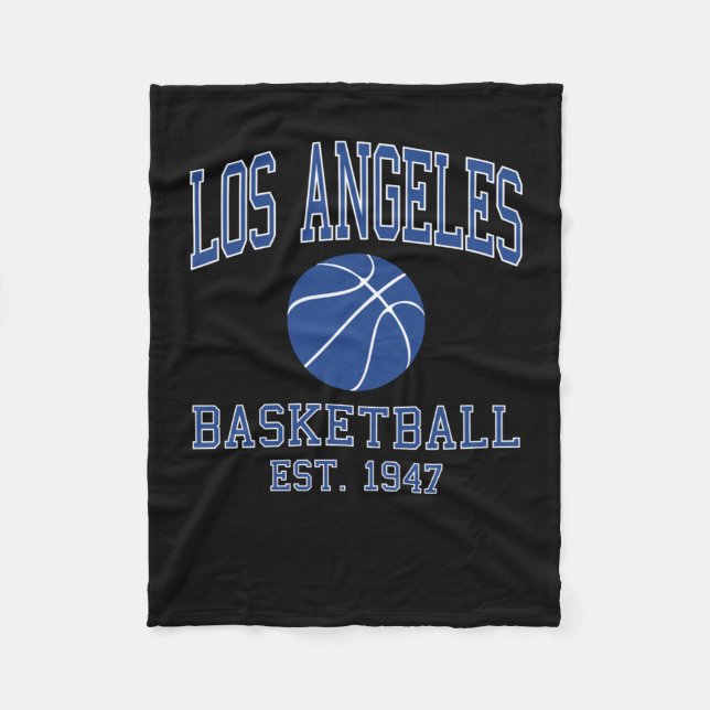 Los Angeles Basketball Fleecefilt (Framsidan)