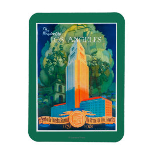 Los Angeles befordrings- affisch Magnet