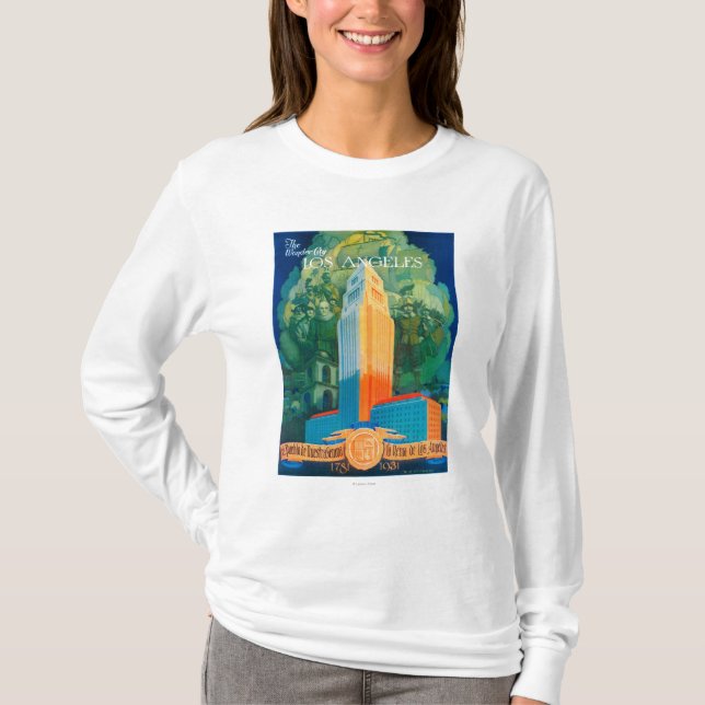 Los Angeles befordrings- affisch Tee (Framsida)