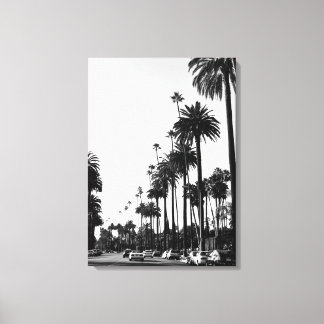 Los Angeles Beverly Backe Black & White Canvastryck