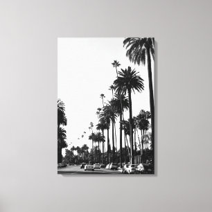Los Angeles Beverly Hills svart & vit Canvastryck
