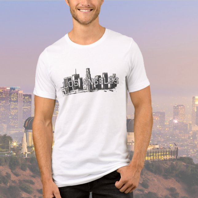 Los Angeles Black Graphic T-Shirt Tri-Blend Shirt (Skapare uppladdad)