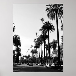 Los Angeles Black & White Photography Poster Skriv