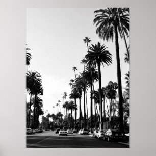 Los Angeles Black & White Photography Poster Skriv