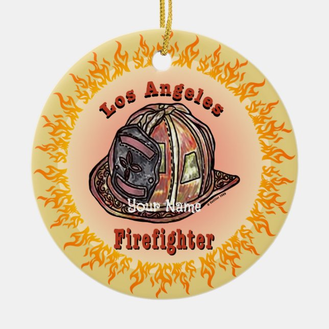 Los Angeles brandman ornament (Framsidan)
