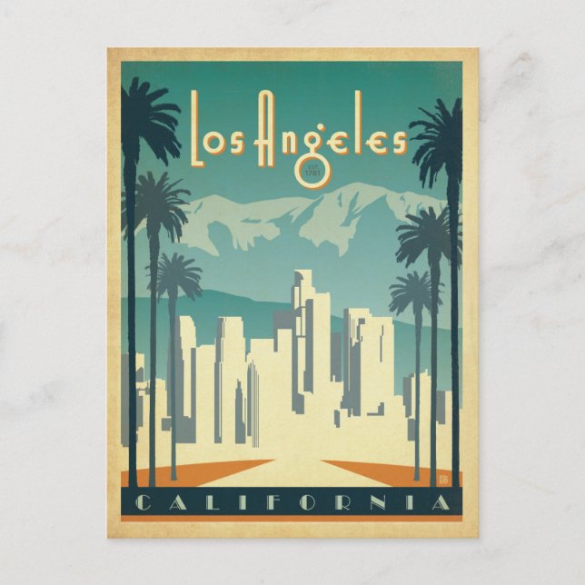 Los Angeles, CA 2 Vykort (Framsida)