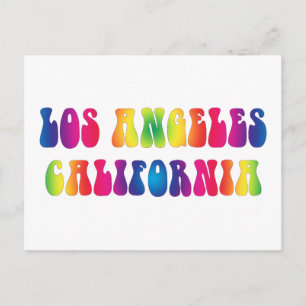 Los Angeles CA 60s Tie-Dye Vykort