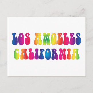Los Angeles CA 60s Tie-Dye Vykort