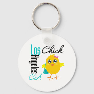 Los Angeles CA Chick-2 Nyckelring