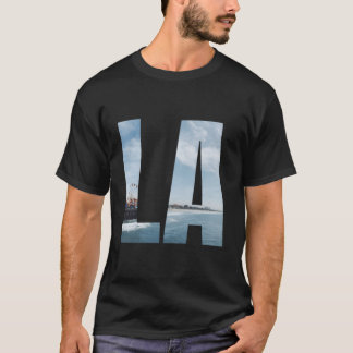 Los Angeles Ca Hoodie La Santa Monica Pier Blue Oc T Shirt