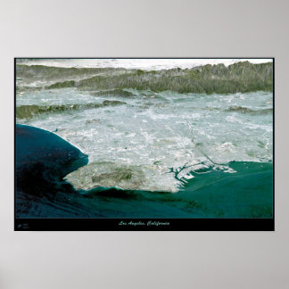 Los Angeles, CA Perspective I-satellitutskrift kar Poster