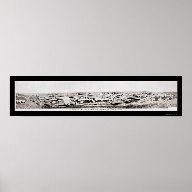 Los Angeles, CA Photo 1869 Poster (Framsidan)