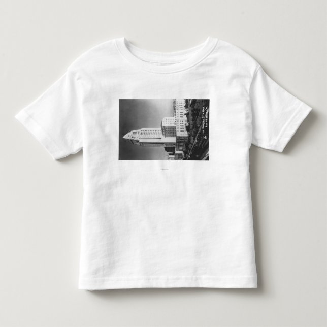 Los Angeles, CA-stadshuset och townen beskådar T Shirt (Framsida)