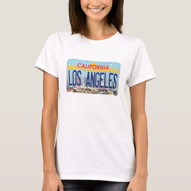 Los Angeles CA-Tanktop Tee Shirt (Framsida)