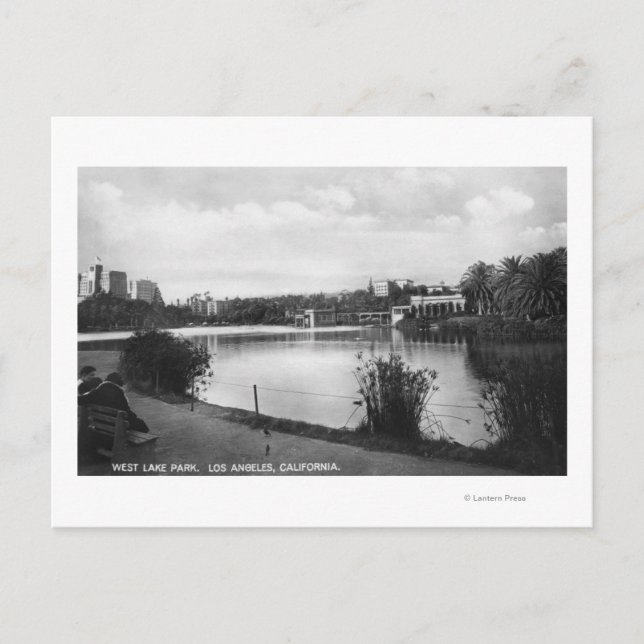 Los Angeles, CA Väster Park City View Vykort (Framsida)